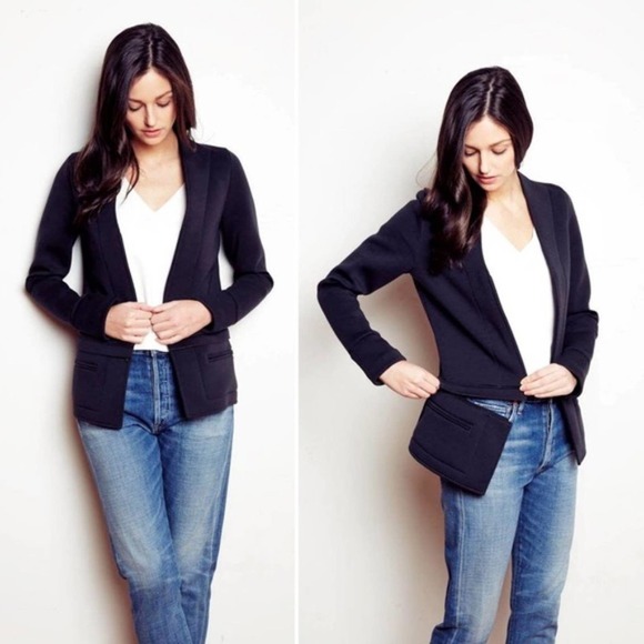 32. Brunswick Park Smarter Apparel Black Scuba Jacket - Picture 6 of 12